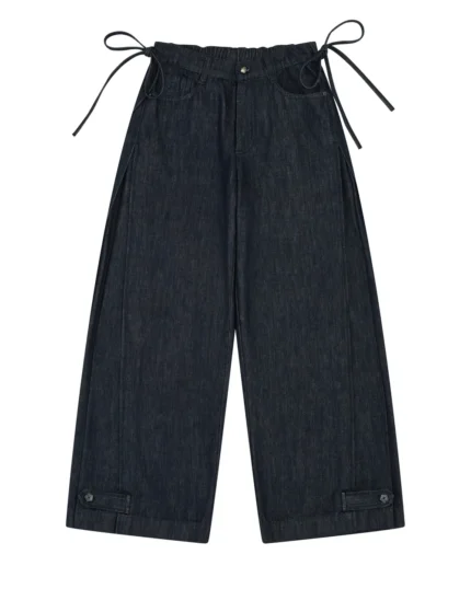 ACCORDION DENIM PANTS