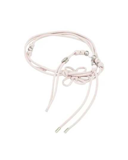 BABY PINK MAEHWA MACRAME BELT
