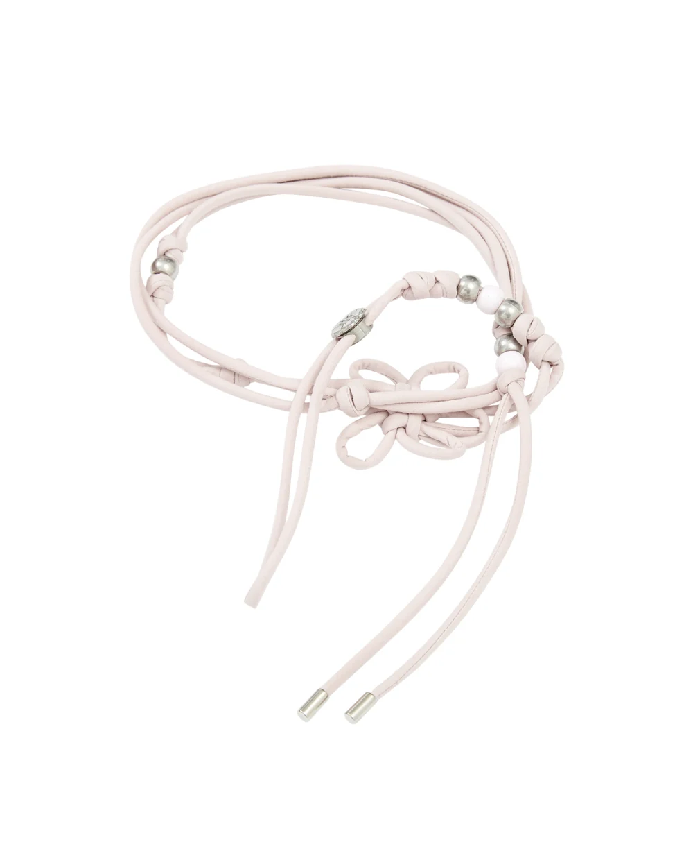 BABY PINK MAEHWA MACRAME BELT BABY PINK MAEHWA MACRAME BELT