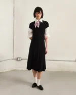 BLACK CINDY POLO DRESS