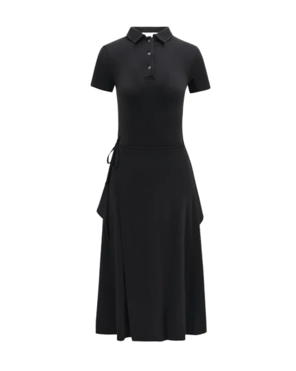 BLACK CINDY POLO DRESS