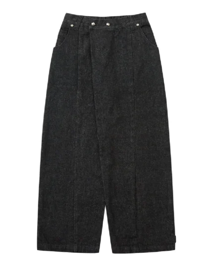 BLACK HANBOK DENIM PANTS