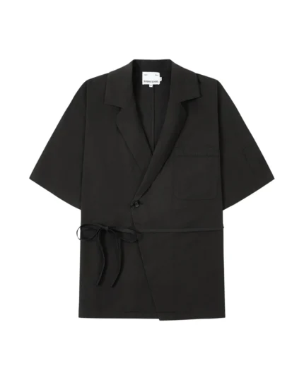 BLACK HANBOK LINEN SHIRT