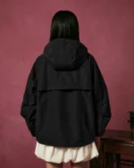 BLACK JEOGORI TIE SHELL JACKET