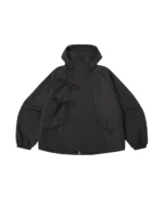 BLACK JEOGORI TIE SHELL JACKET
