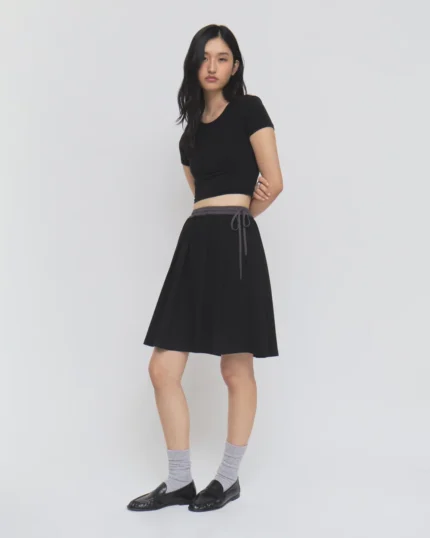 BLACK KONA MIDI SKIRT
