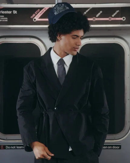 BLACK LINEN GORUM BLAZER