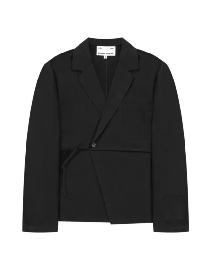 BLACK LINEN GORUM BLAZER