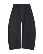 BLACK PLEATED HANBOK SLACKS