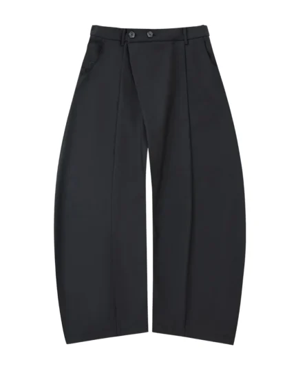 BLACK PLEATED HANBOK SLACKS