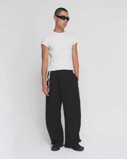 BRUSHED WOOL BLEND HANBOK SLACKS