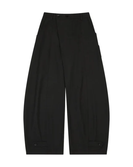 BRUSHED WOOL BLEND HANBOK SLACKS
