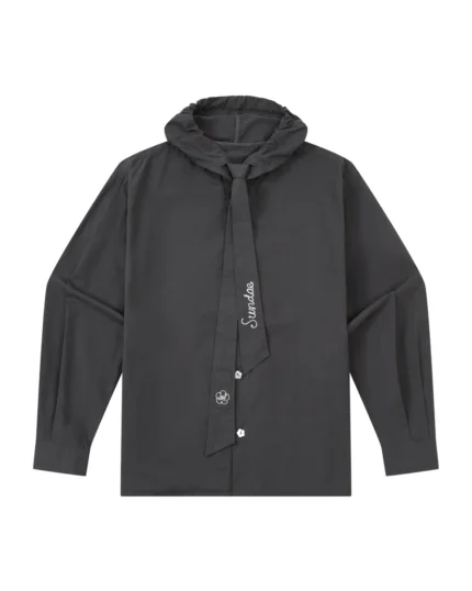 CHARCOAL SUNBAE TIE SHIRT