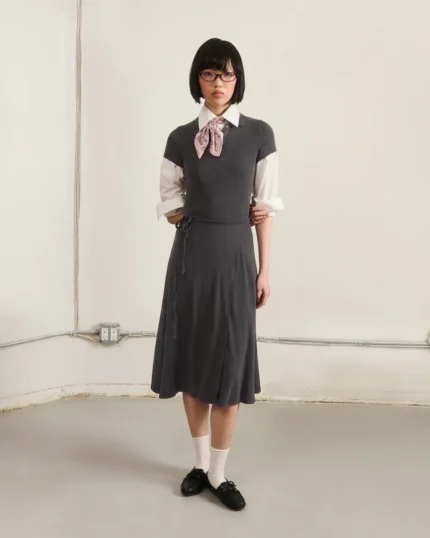 DARK GREY CINDY POLO DRESS