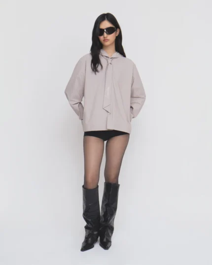 GREY SUNBAE TIE SHIRT