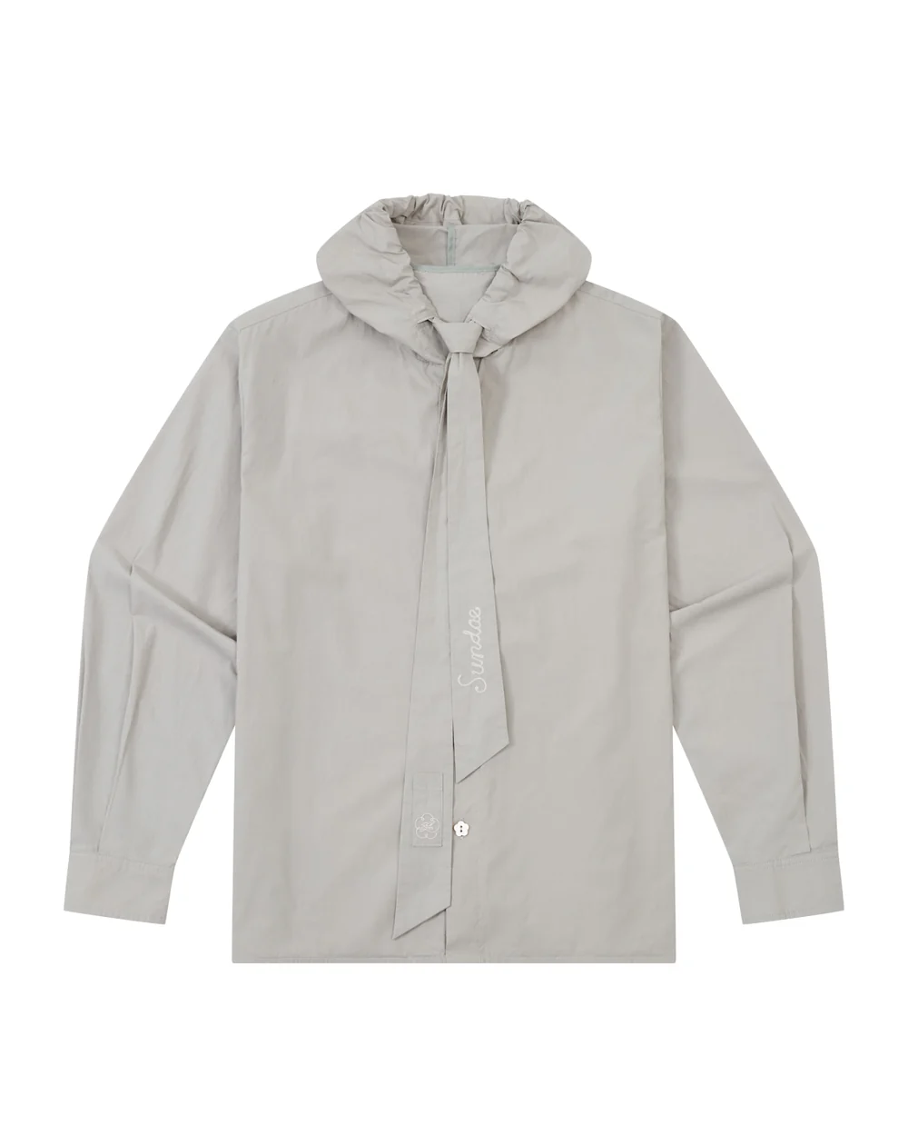 GREY SUNBAE TIE SHIRT GREY SUNBAE TIE SHIRT