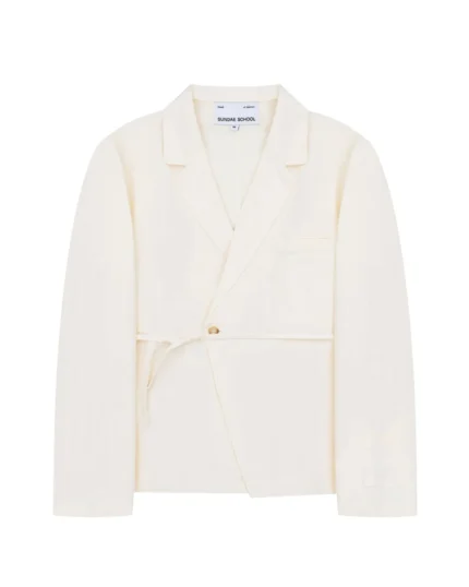 IVORY LINEN GORUM BLAZER