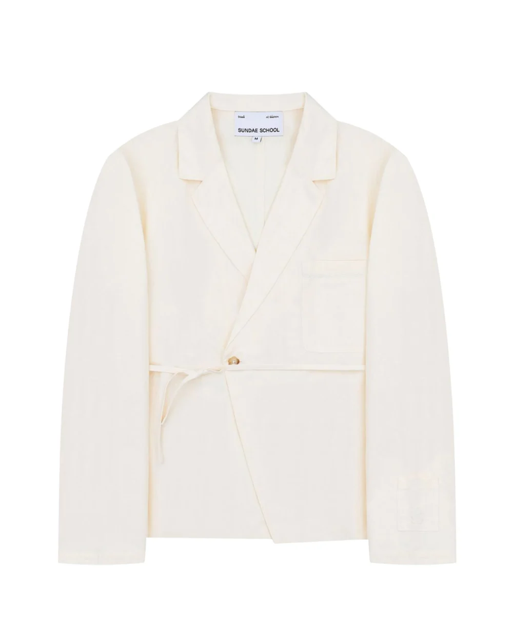 IVORY LINEN GORUM BLAZER IVORY LINEN GORUM BLAZER