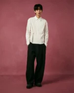 IVORY SEERSUCKER TIE GORUM SHIRT