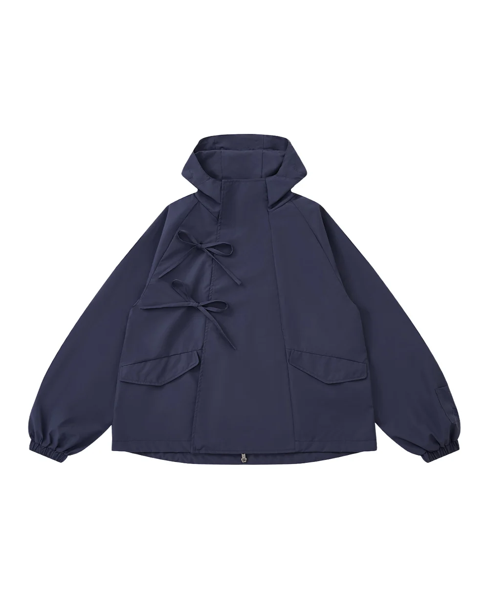 NAVY JEOGORI TIE SHELL JACKET NAVY JEOGORI TIE SHELL JACKET