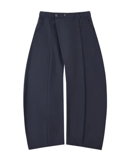 NAVY PLEATED HANBOK SLACKS