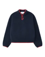 NAVY TEARDROP KNOT FLEECE