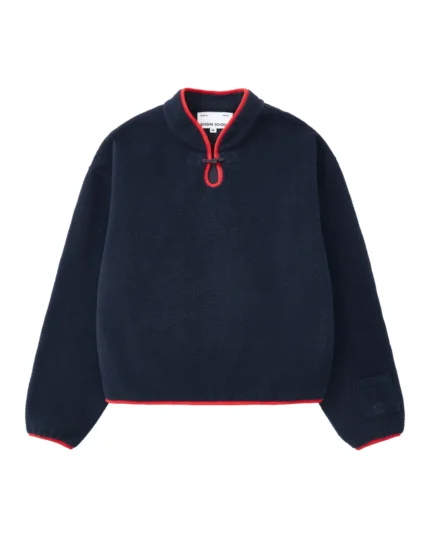 NAVY TEARDROP KNOT FLEECE