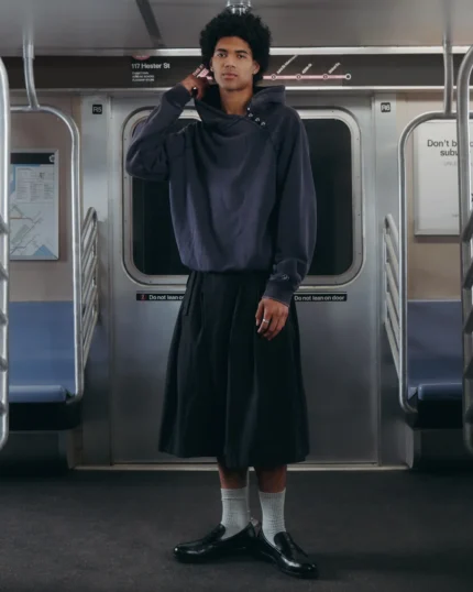 NAVY WASH HANBOK HOODIE