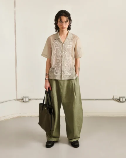OLIVE BOJAGI TIE TOTE BAG