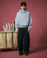 SKY BLUE COCOON HOODIE