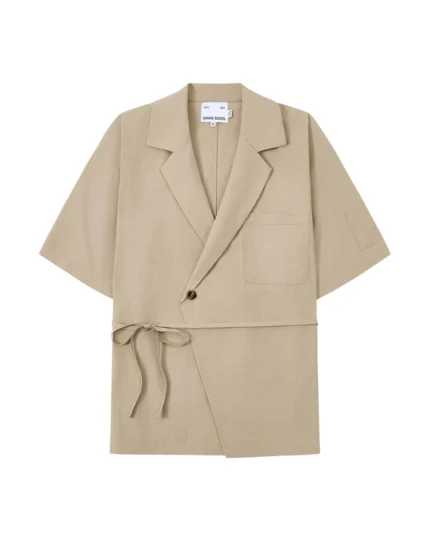 WHEAT HANBOK LINEN SHIRT
